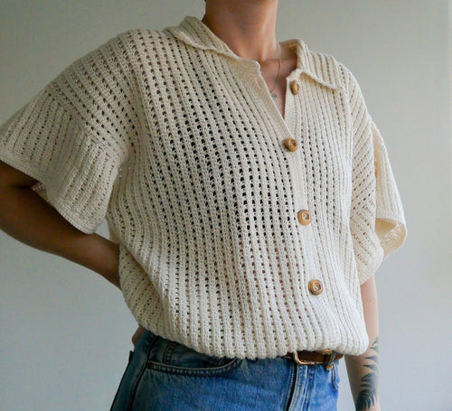 Crochet Button Up PDF Pattern (Jebel Button Up)