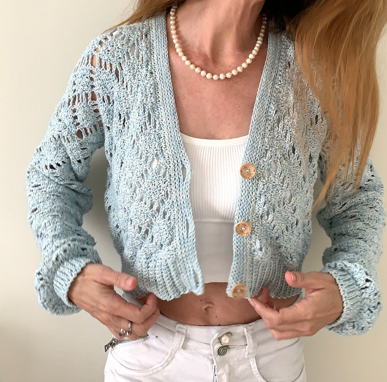 Gemma Cardigan Crochet Pattern (English) | Intermediate Pattern