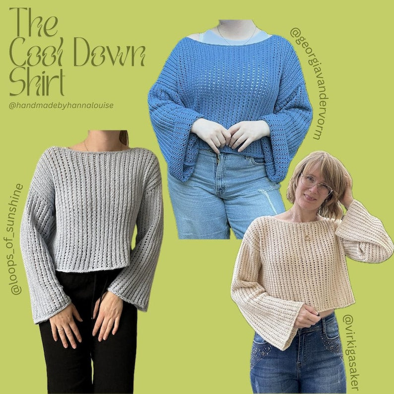 Crochet Shirt PDF Pattern (Cool Down Shirt)